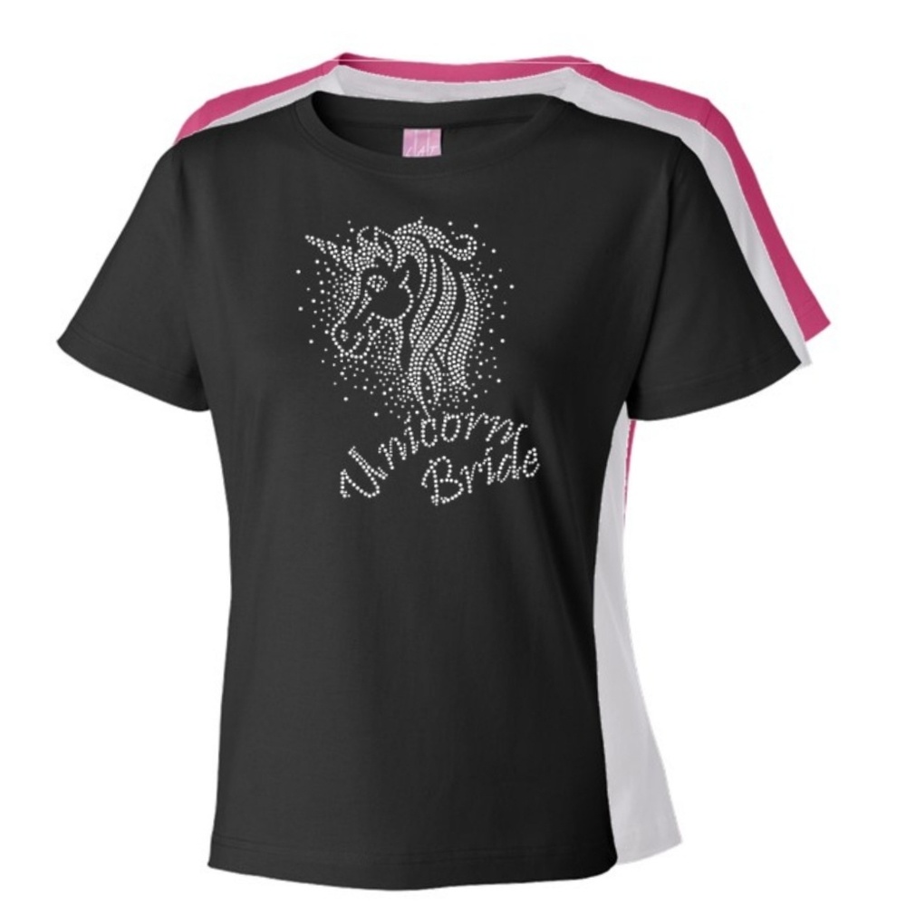 Unicorn Bride Rhinestone Tee